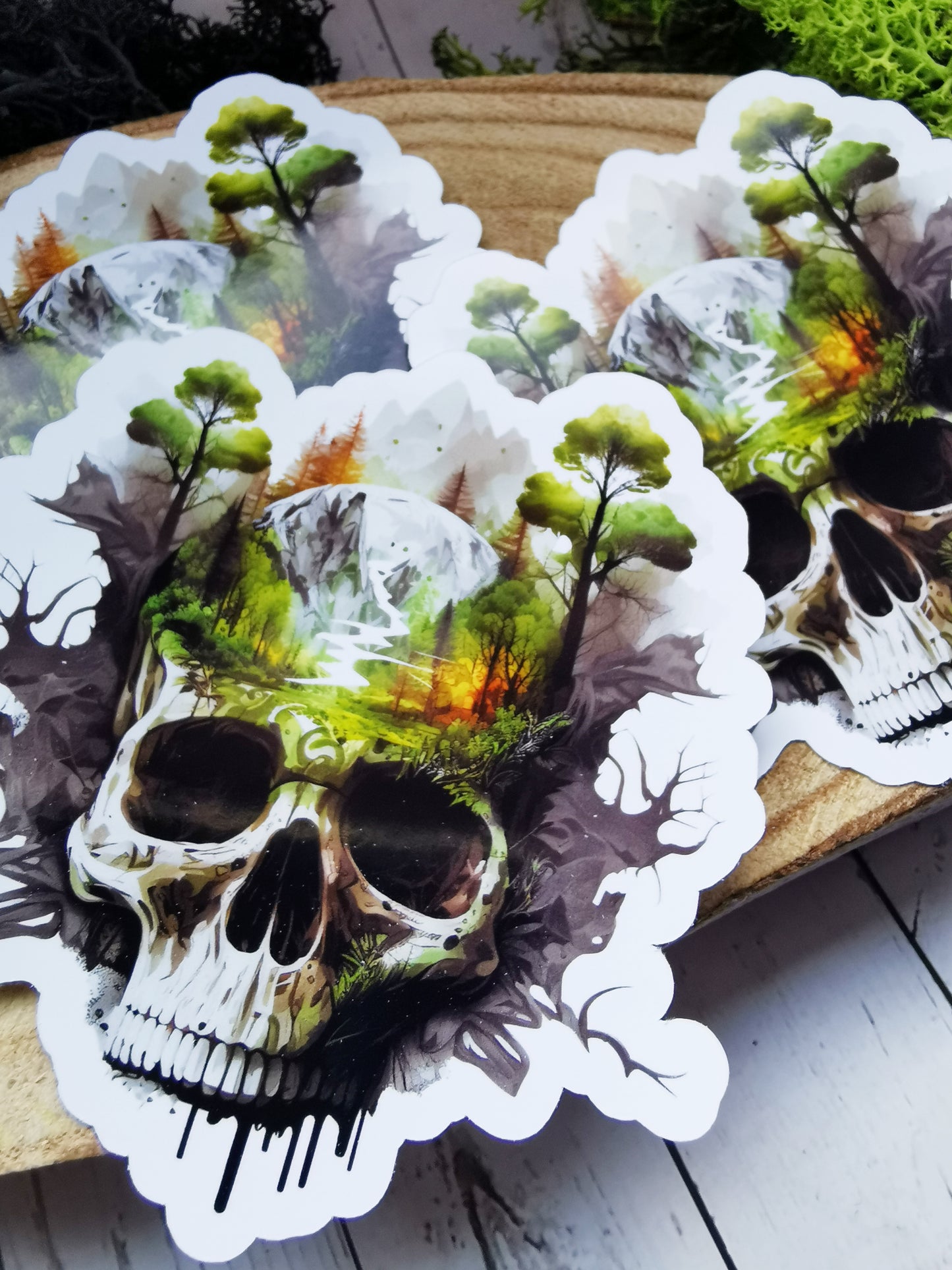 Stickers "Skull Forest Illusion"