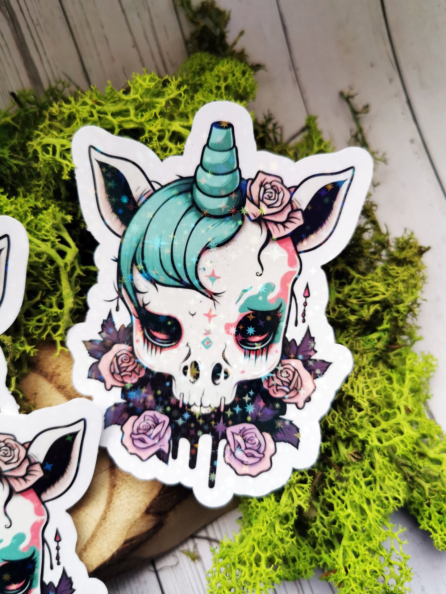 “Unicorn dark kawaii” stickers