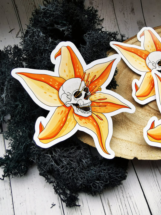 “Skull Flower” Stickers