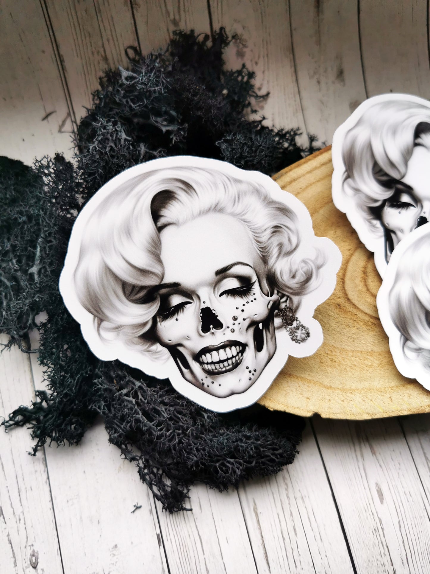 “Marilyn Skull” Stickers