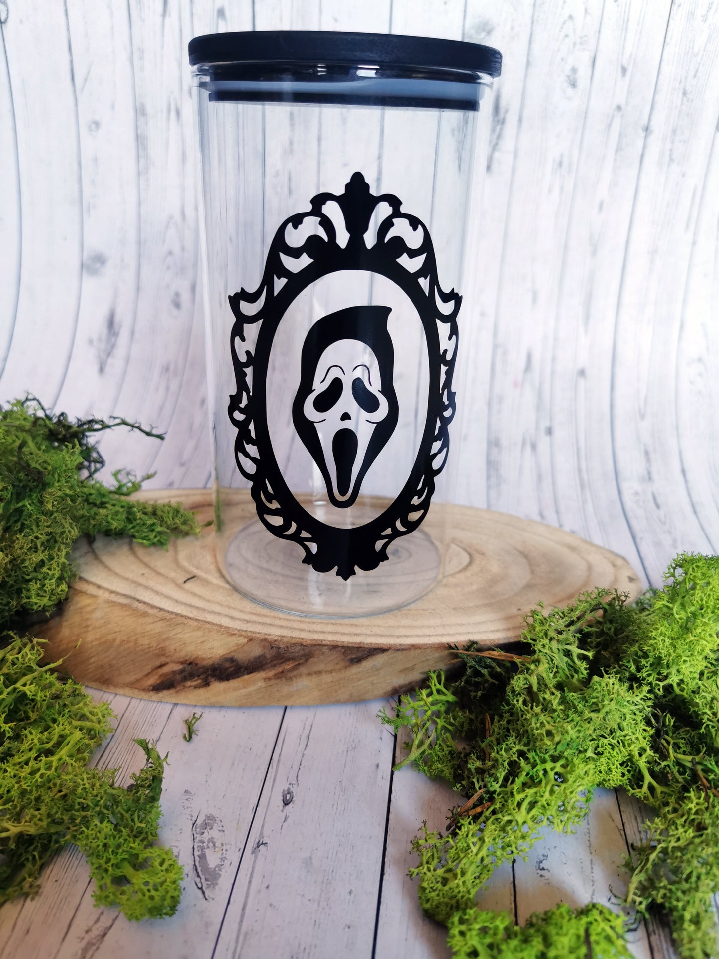 “Horror Face” Glass Storage Jar