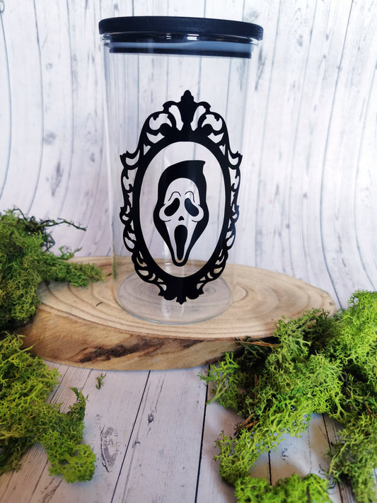 “Horror Face” Glass Storage Jar