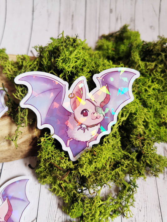 Holographic Stickers "Creepy Cute Bats"