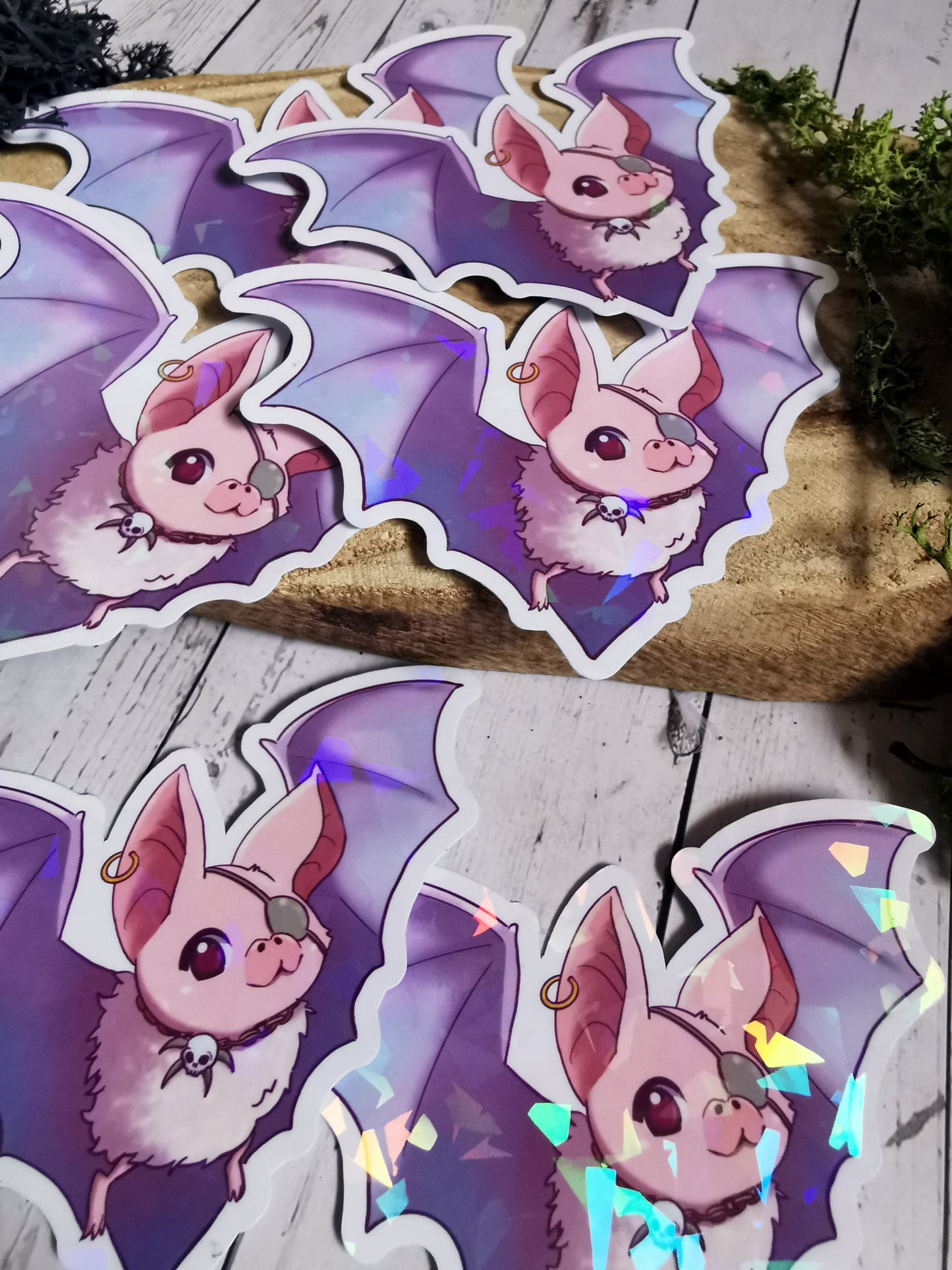 Stickers Holographic "Creepy Cute Bats"