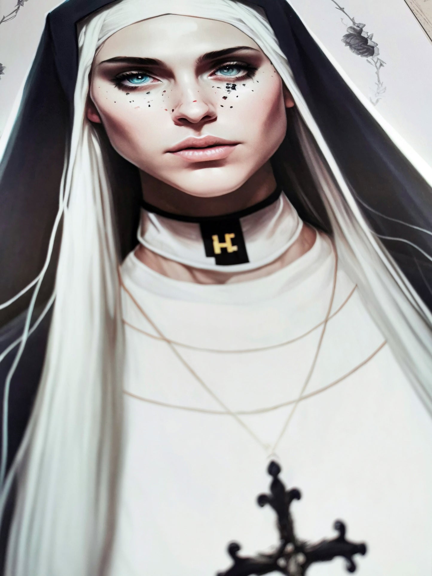 A4 Print Illustration "Wonderful Creepy Nun"