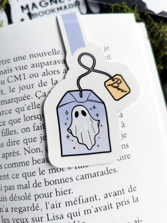 Marque-Page Magnétique "Cute Ghost Tea Bag"