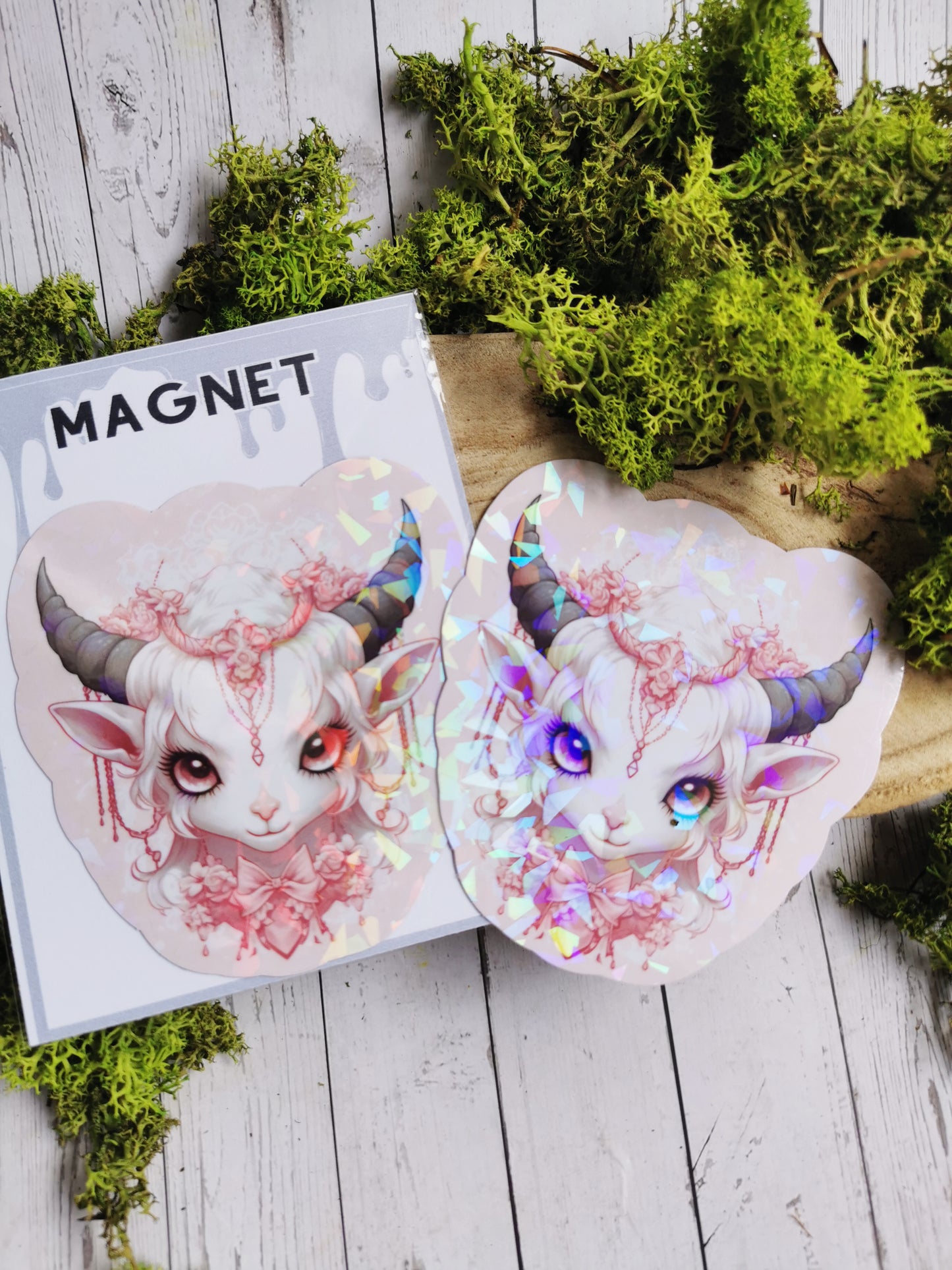 Magnet "Kawaii Pink Baphomet Goat"