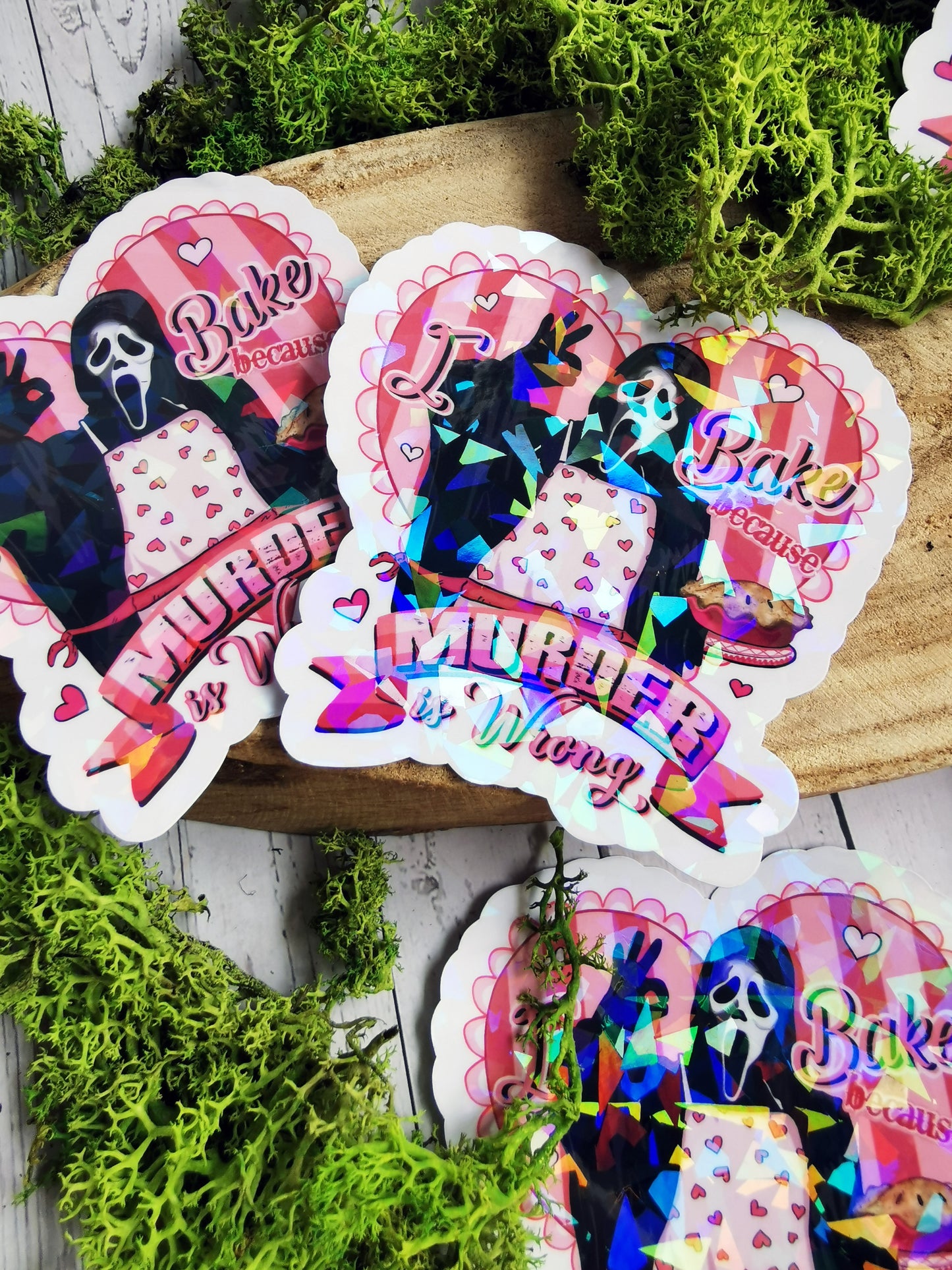 Holographic “I Bake” Stickers