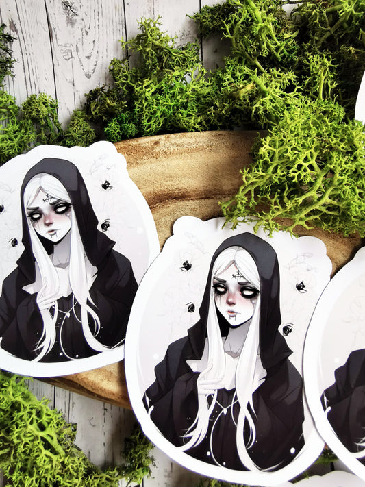 “Creepy Girl Nun” Stickers