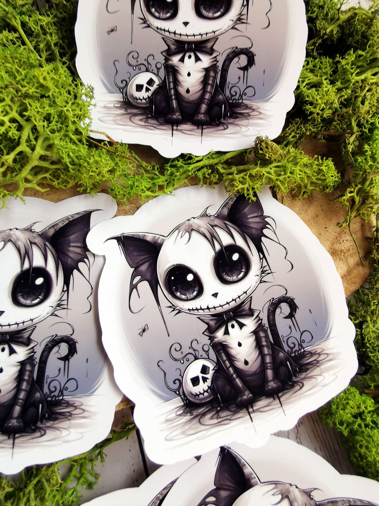 “Creepy Cat” stickers