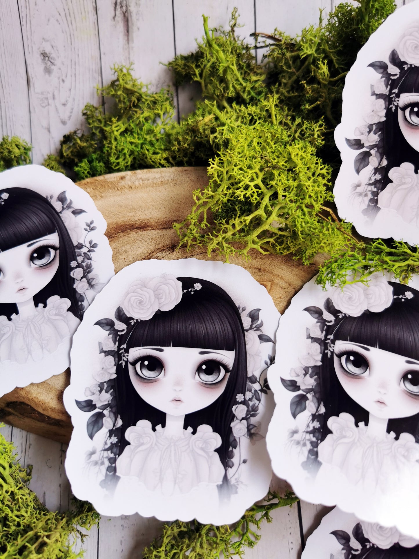 “Creepy Girl” Stickers