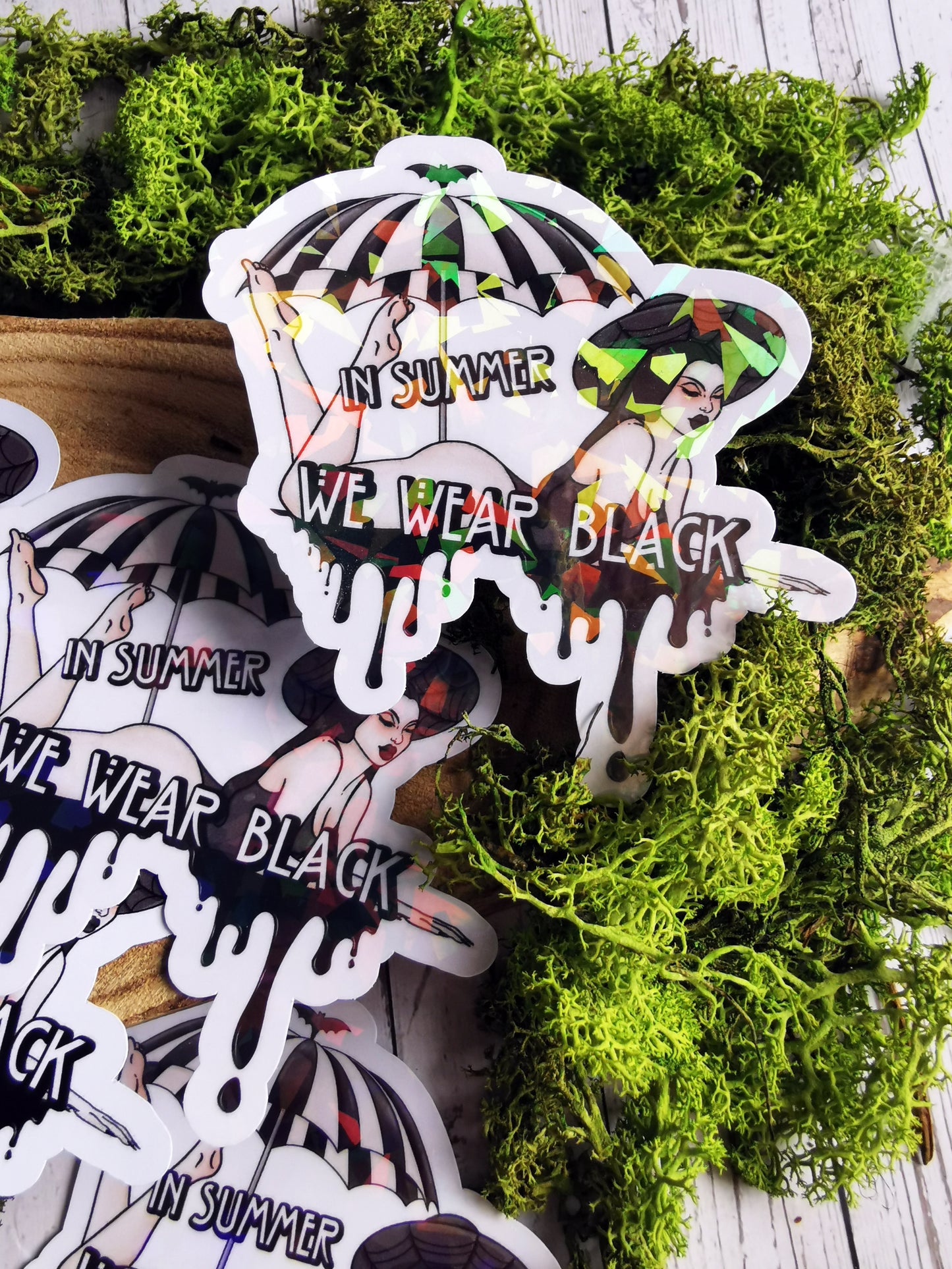 Stickers "In summer we wear Black"