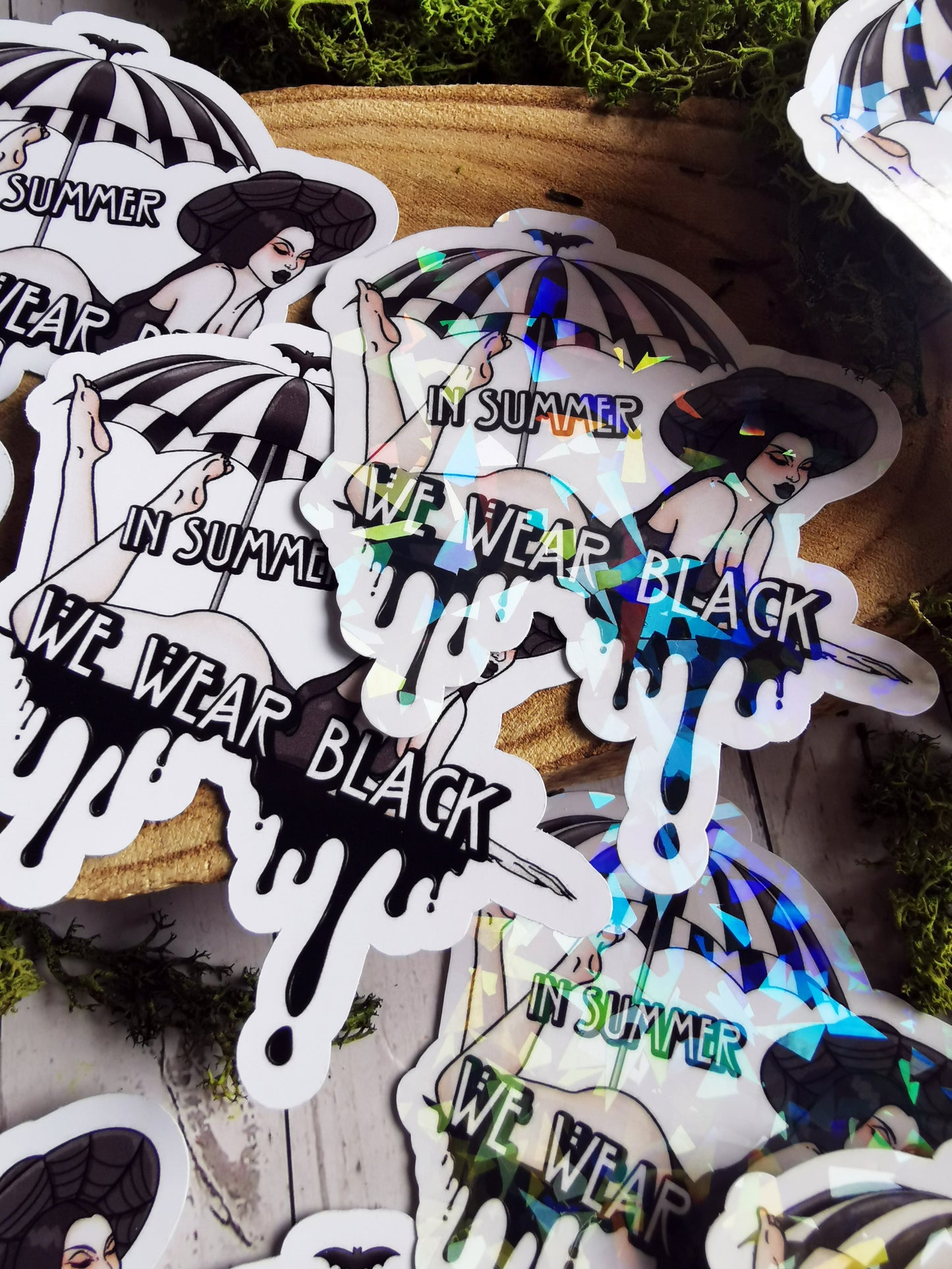 Stickers "In summer we wear Black"