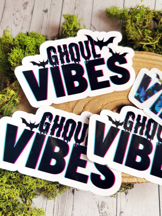 “Ghoul Vibes Glitch” Stickers