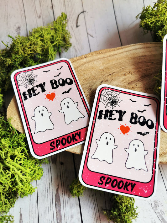 “Hey Boo” stickers