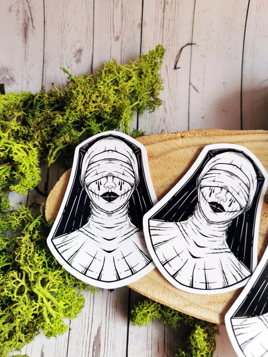 “Creepy Nun” Stickers