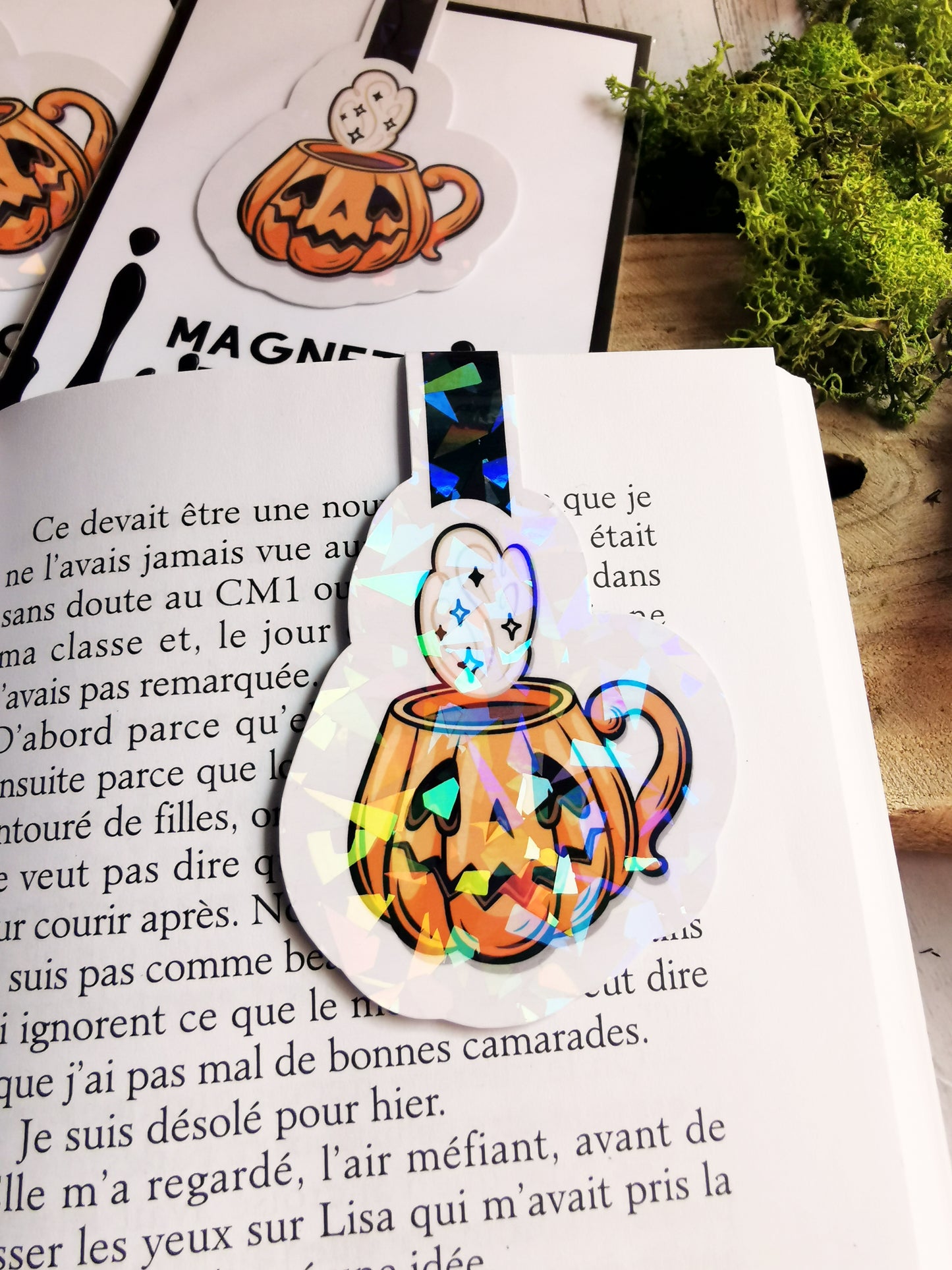 Magnetic Bookmark "Creepy Cute Ghost Mug"