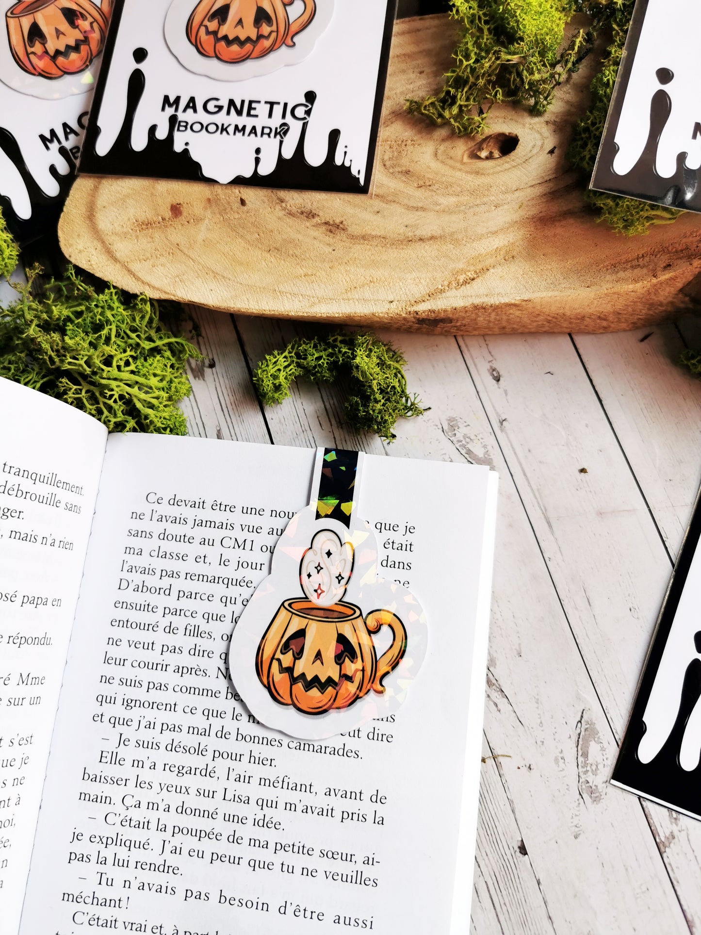 Magnetic Bookmark "Creepy Cute Ghost Mug"