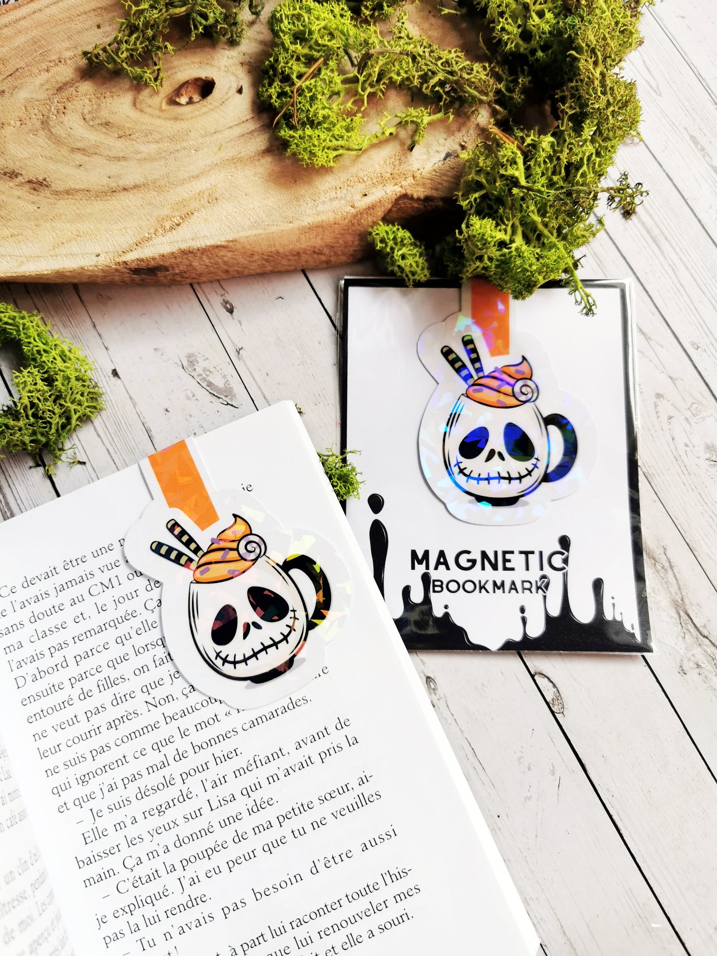 Magnetic Bookmark "Creepy Cute Ghost Mug"