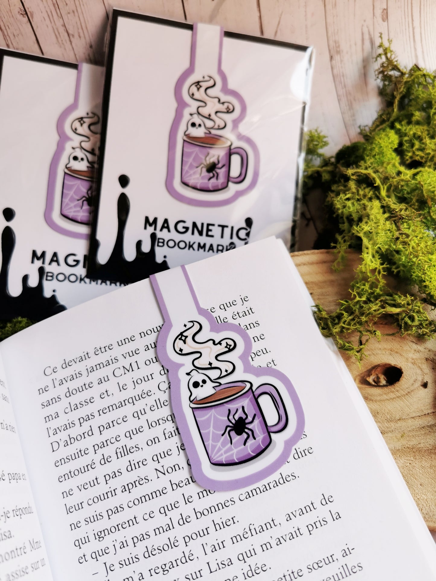 Magnetic Bookmark "Creepy Cute Ghost Mug"