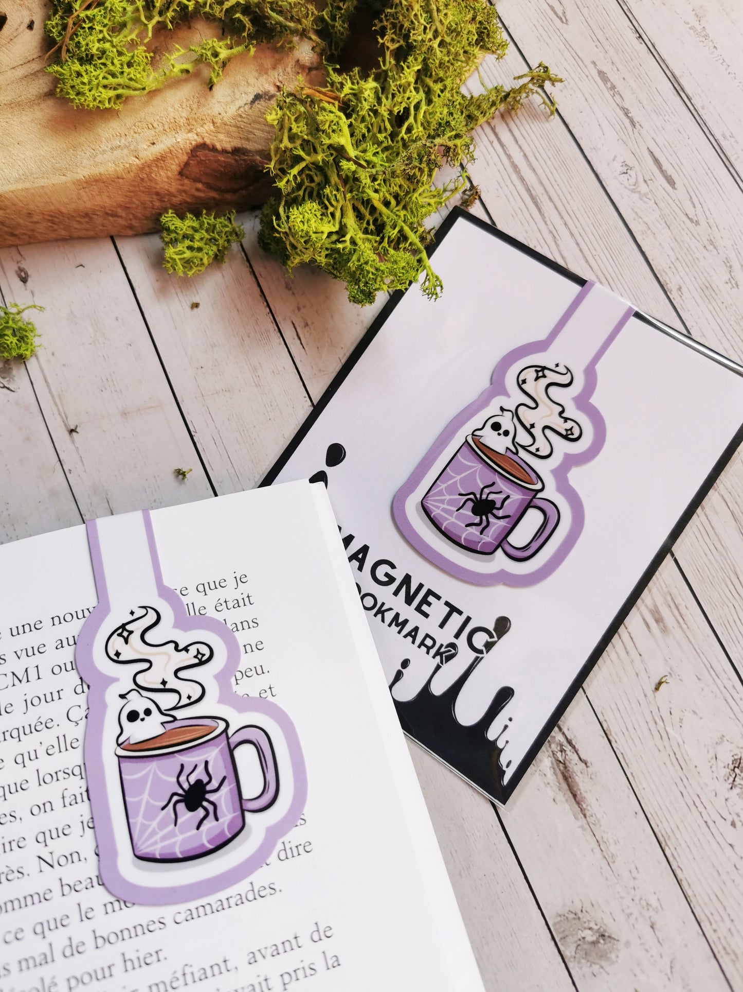 Magnetic Bookmark "Creepy Cute Ghost Mug"