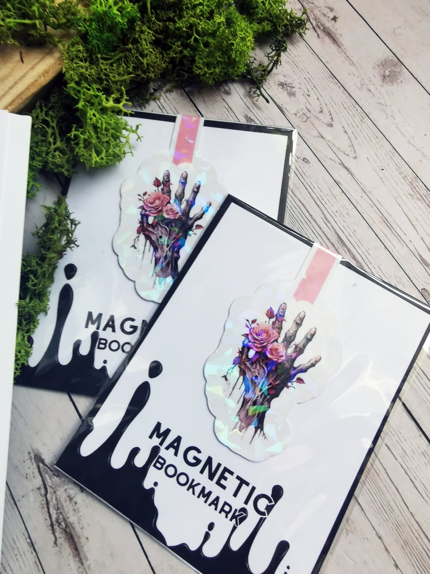 Marque-Page Magnétique "Creepy Hand Flowers"