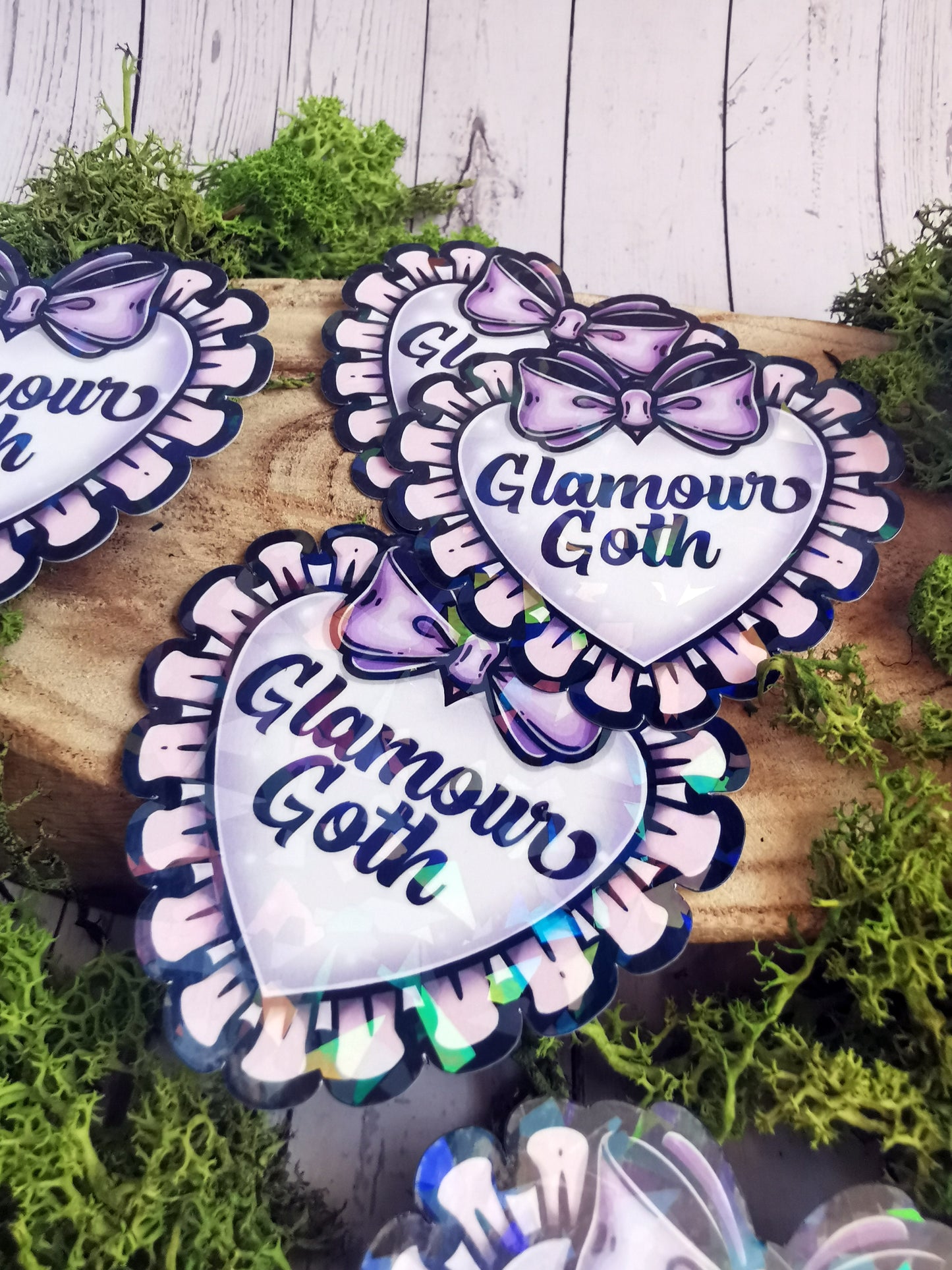 Holographic Stickers “Glamour Goth”