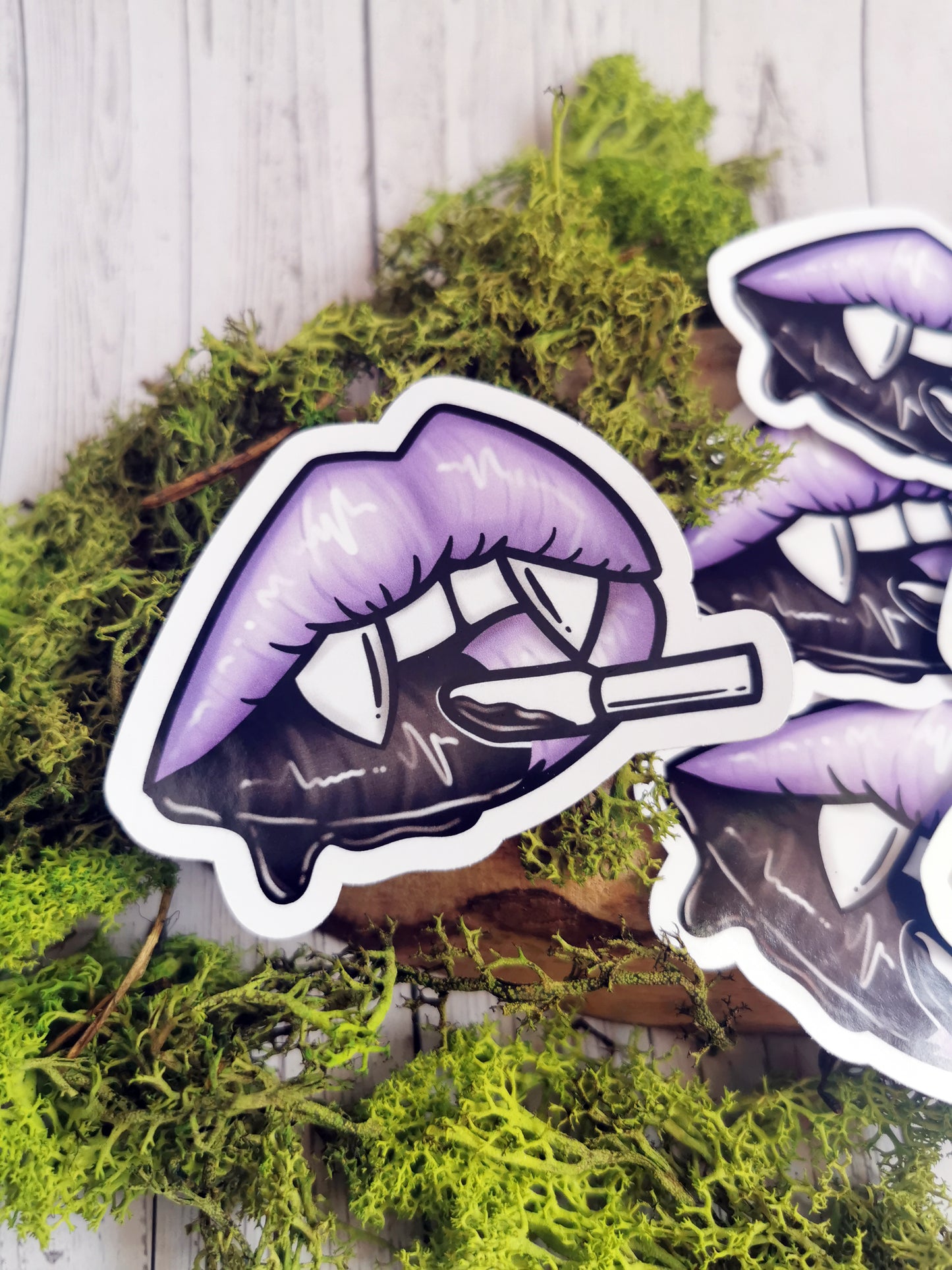 “Vampire Lips Makeup” Stickers