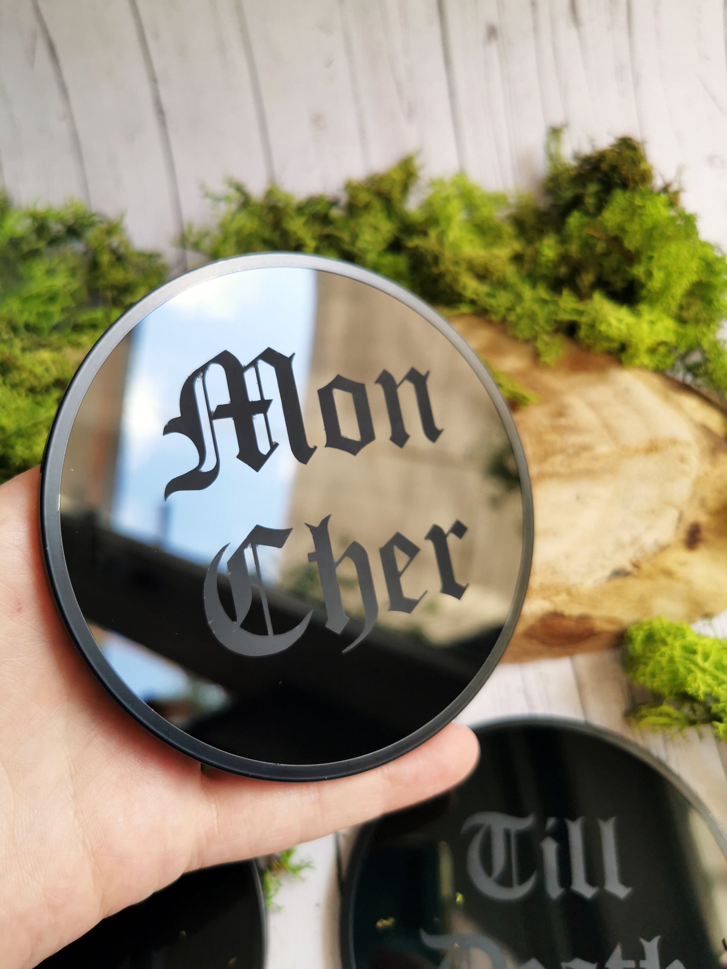 4 Sous-Verres  "Cara Mia / Mon Cher"