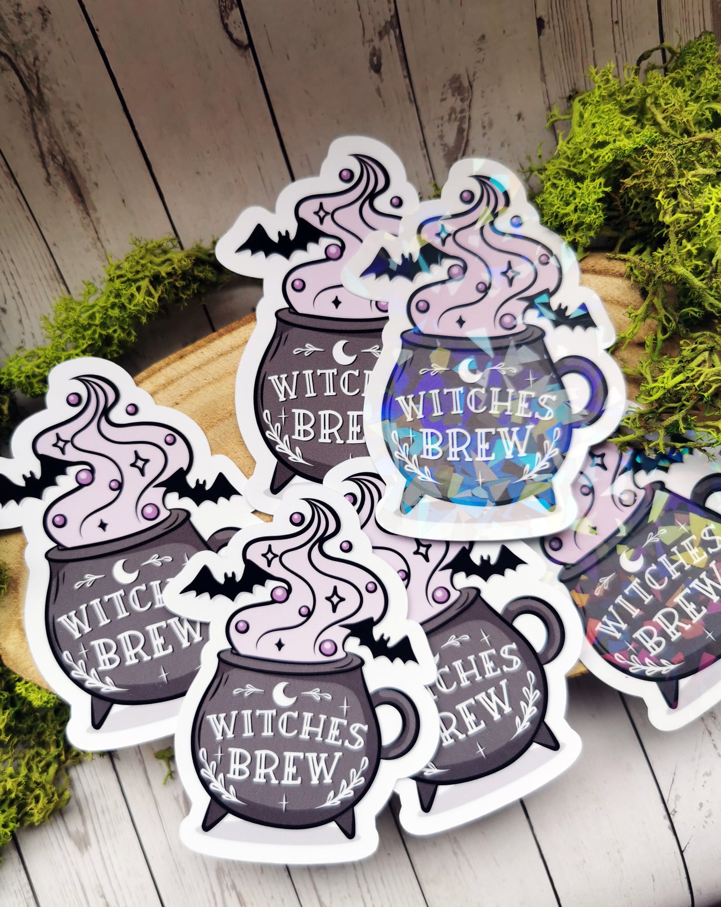 Holographic Stickers "Witches Brew"