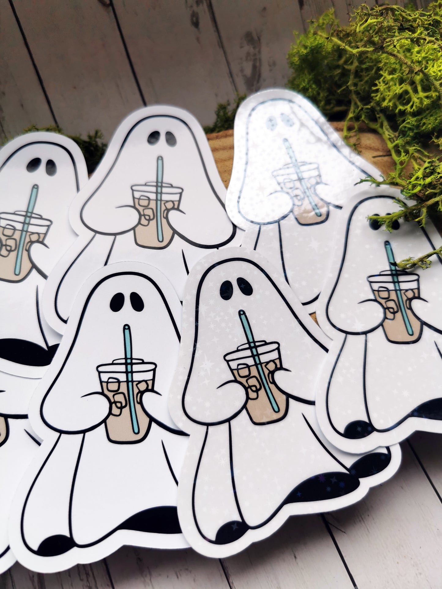 “Ghost Iced Coffee” Stickers