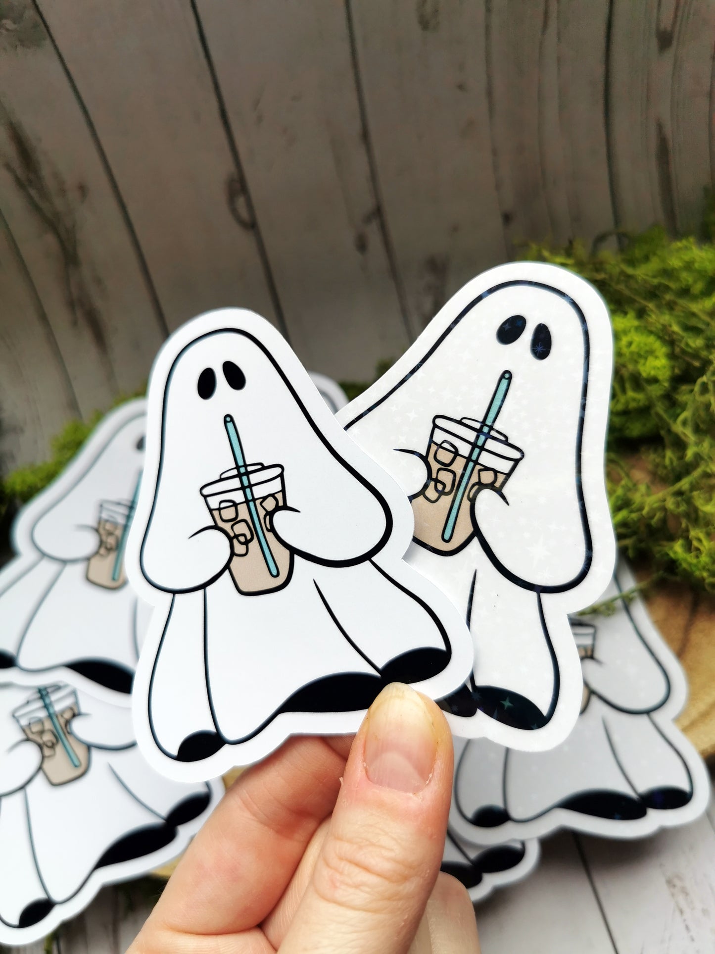 “Ghost Iced Coffee” Stickers