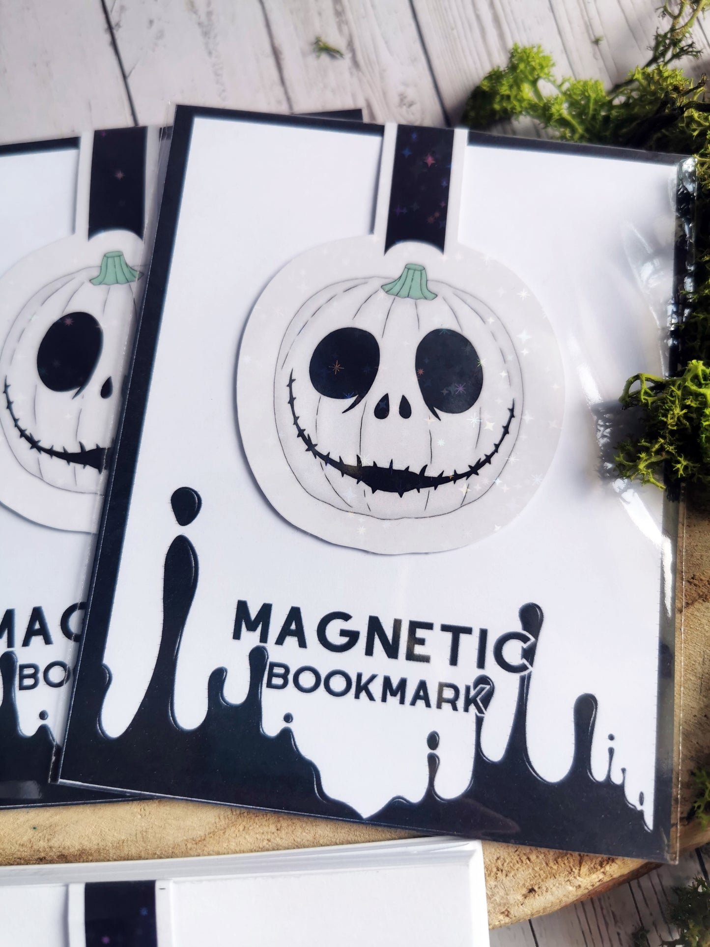 Magnetic Bookmark "Creepy Cute Pumpkin Ghost"