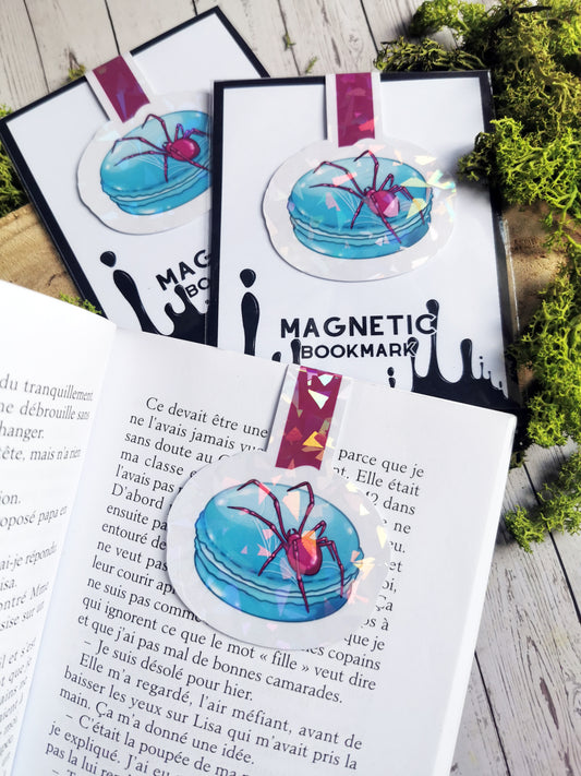 Magnetic Bookmark "Spider Macaron"