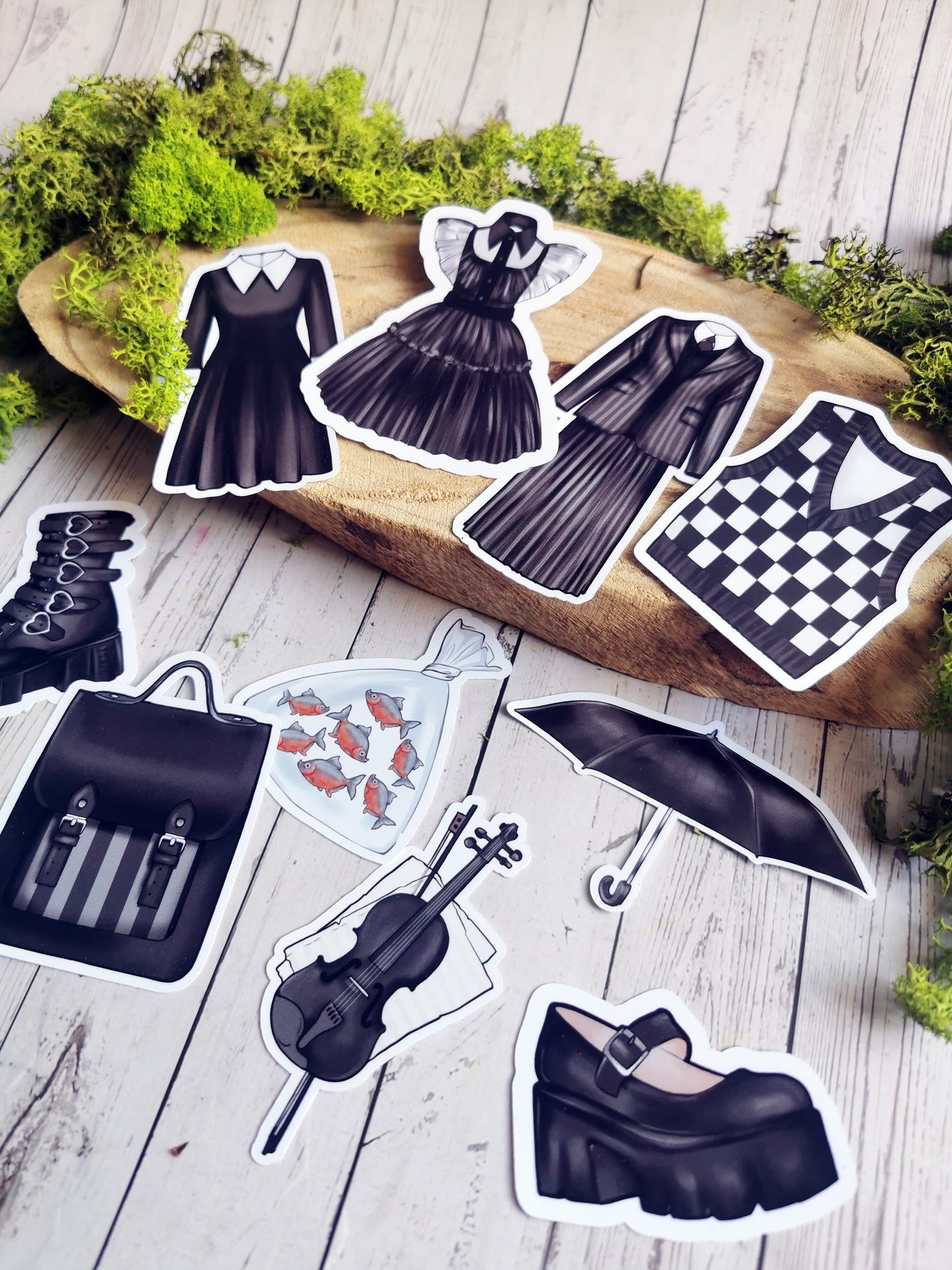 Stickers Bundle "Black Clothing"