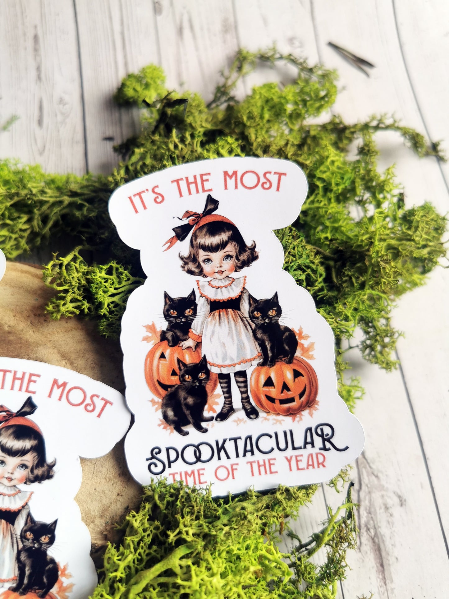 “Retro Vintage Halloween” Stickers