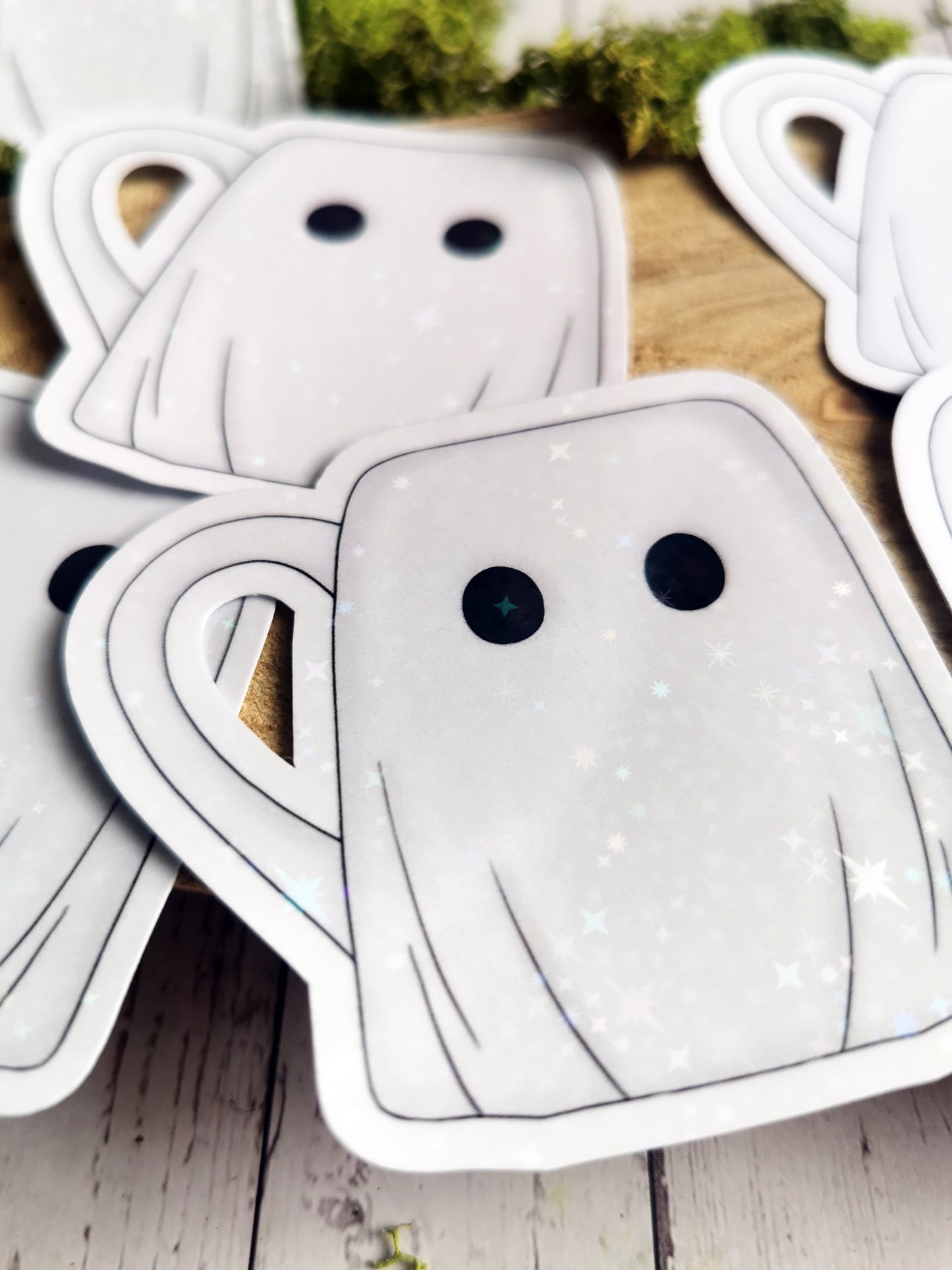 “Creepy Cute Ghost Mug” Stickers