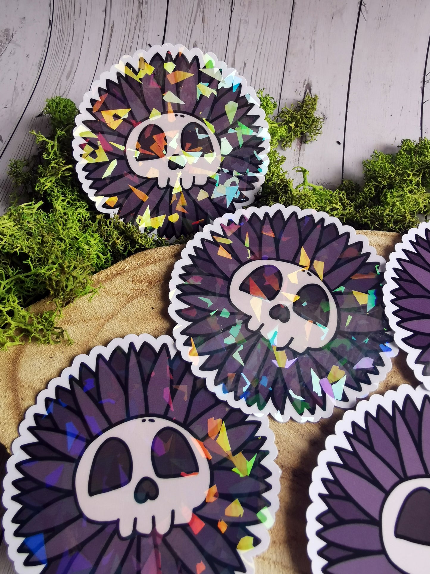 “Skull Flower” Stickers