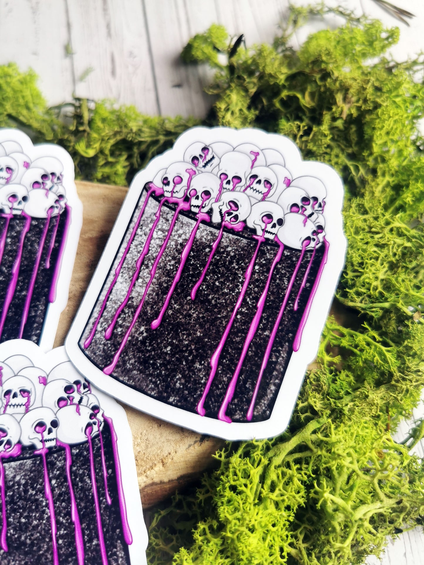 Skull Layer Cake Stickers