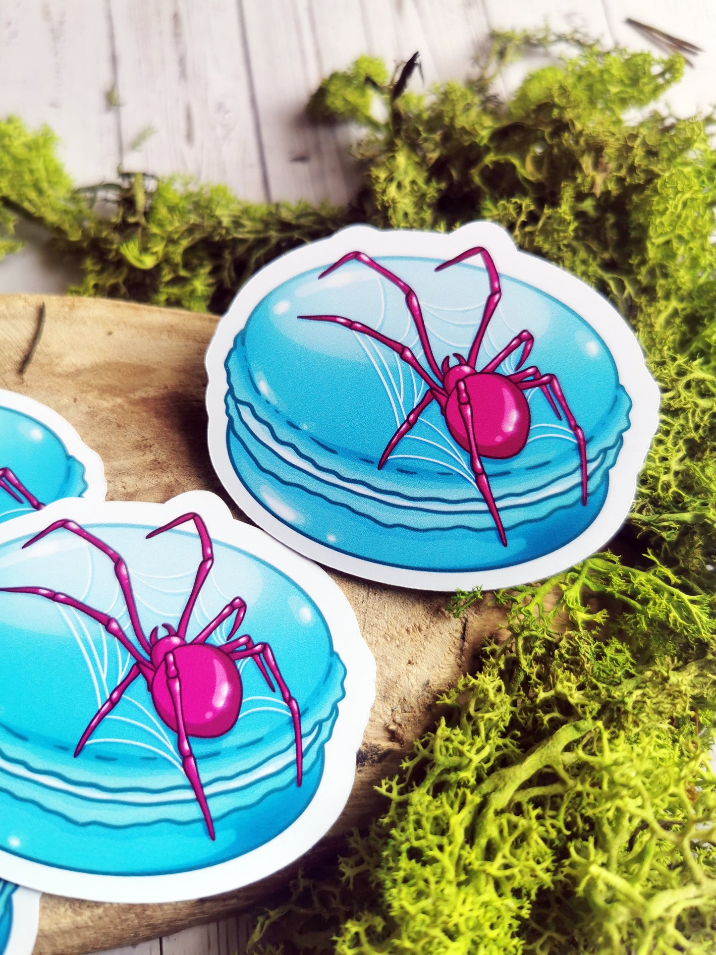 “Spider Macaron” stickers