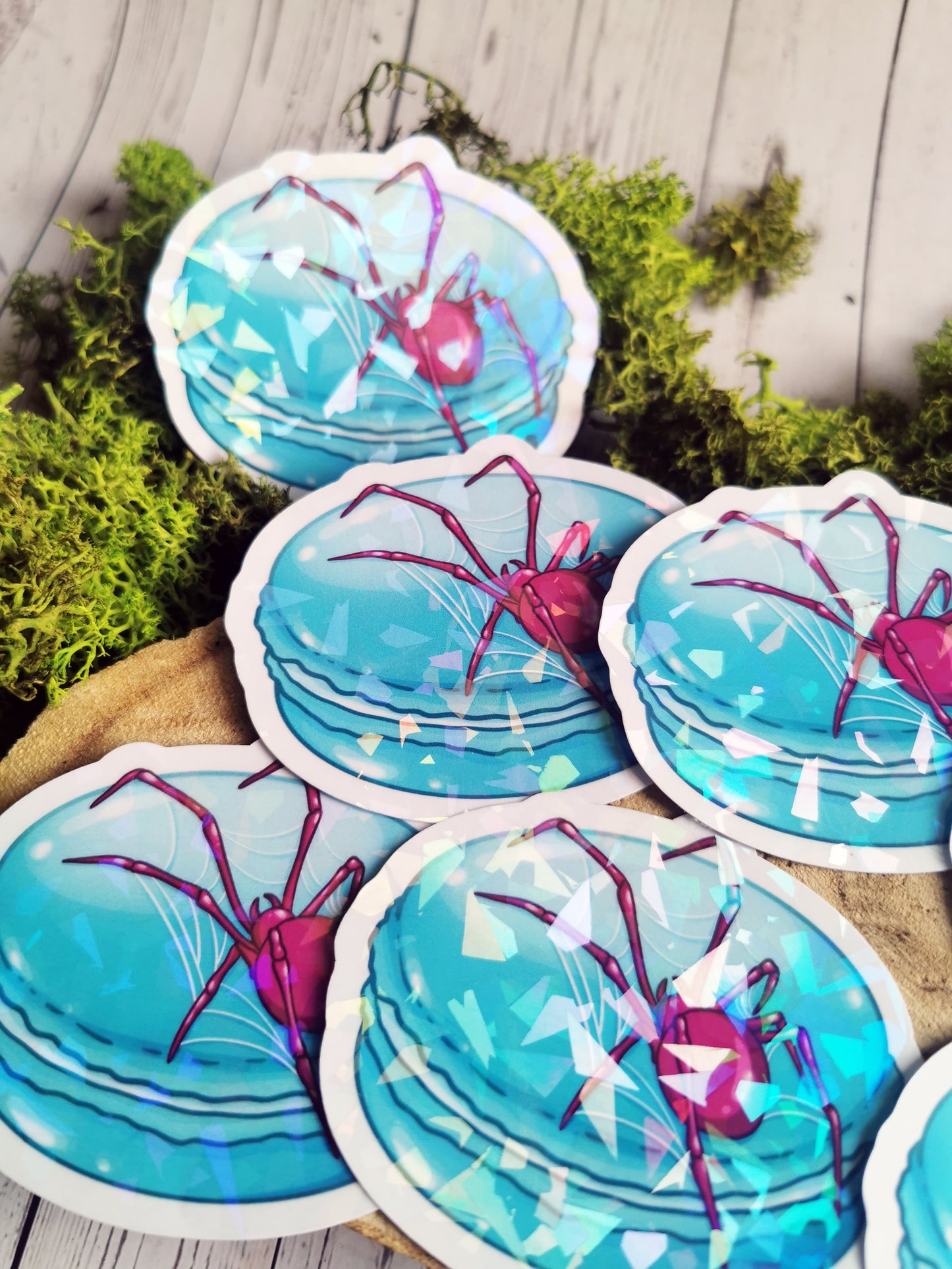 “Spider Macaron” stickers