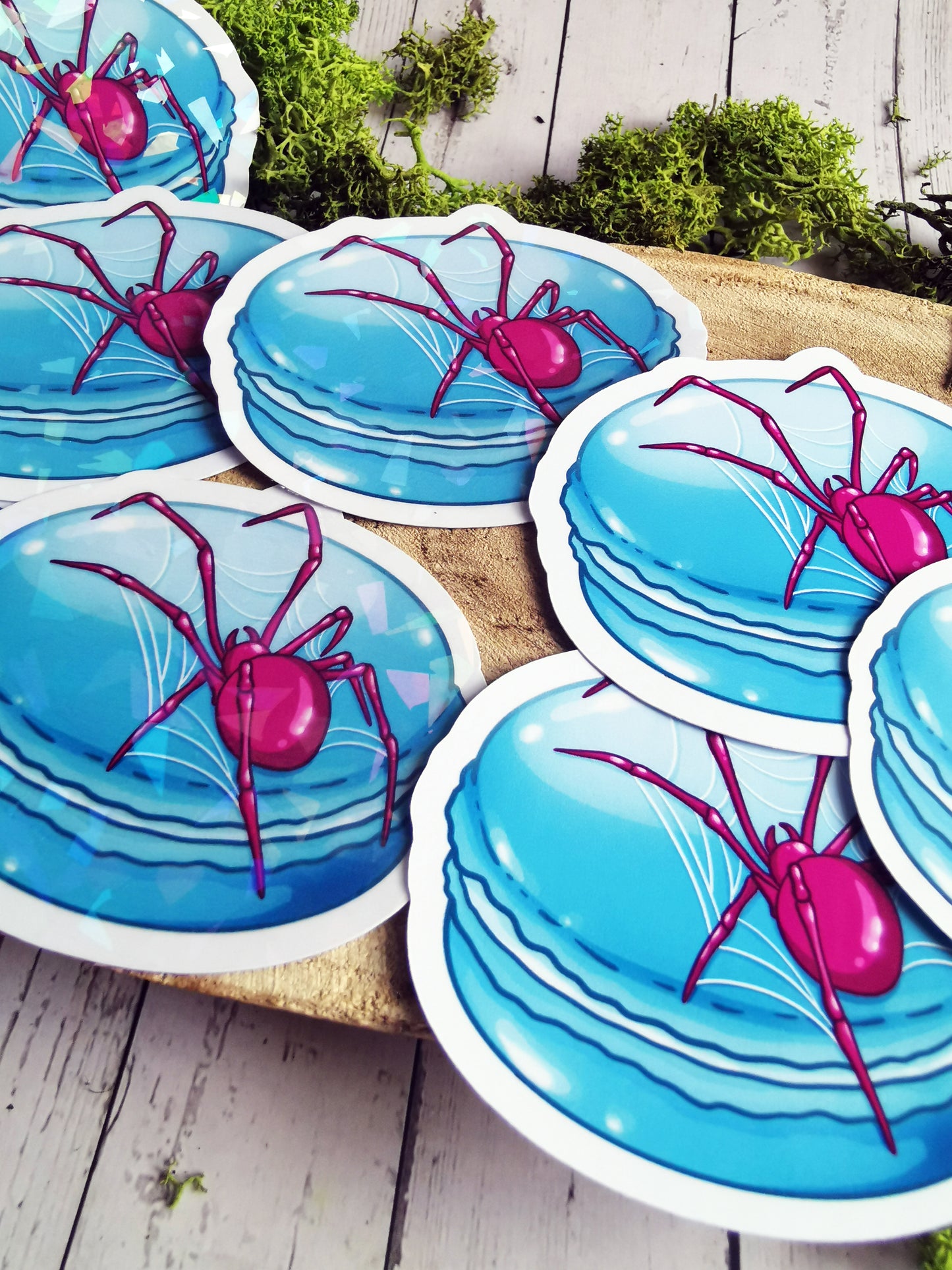 “Spider Macaron” stickers