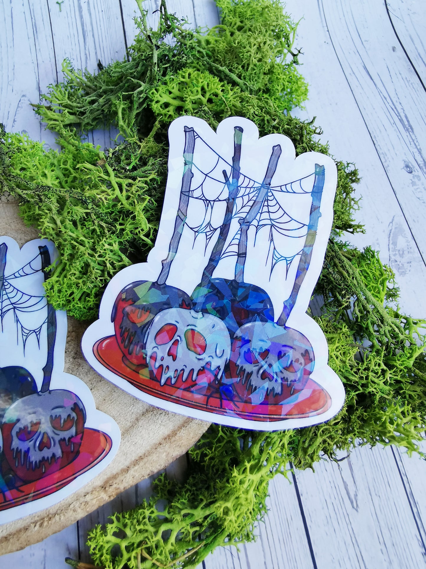 Holographic Stickers "Poison Apple Tray"