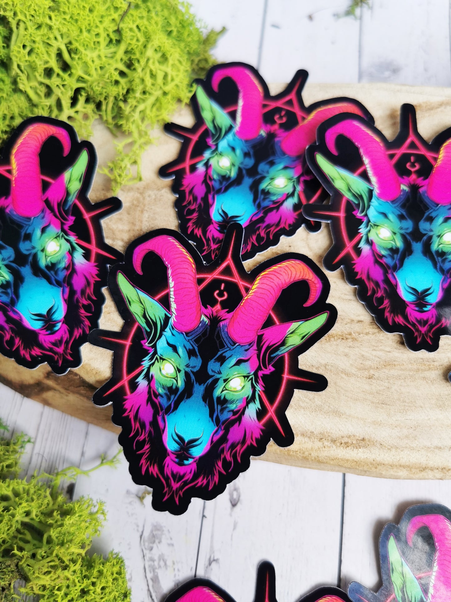 Stickers "Neon Baphomet"