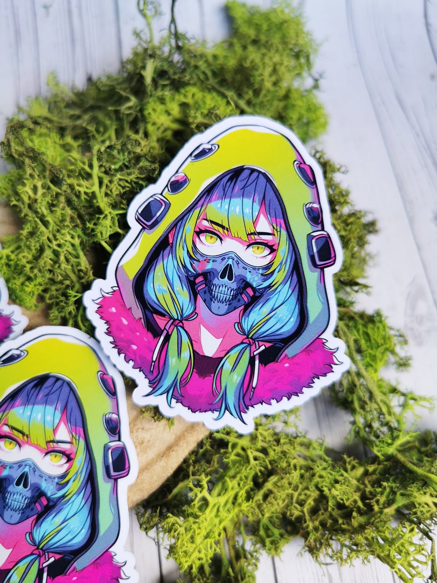 Stickers "Spooky Gas Mask Girl"