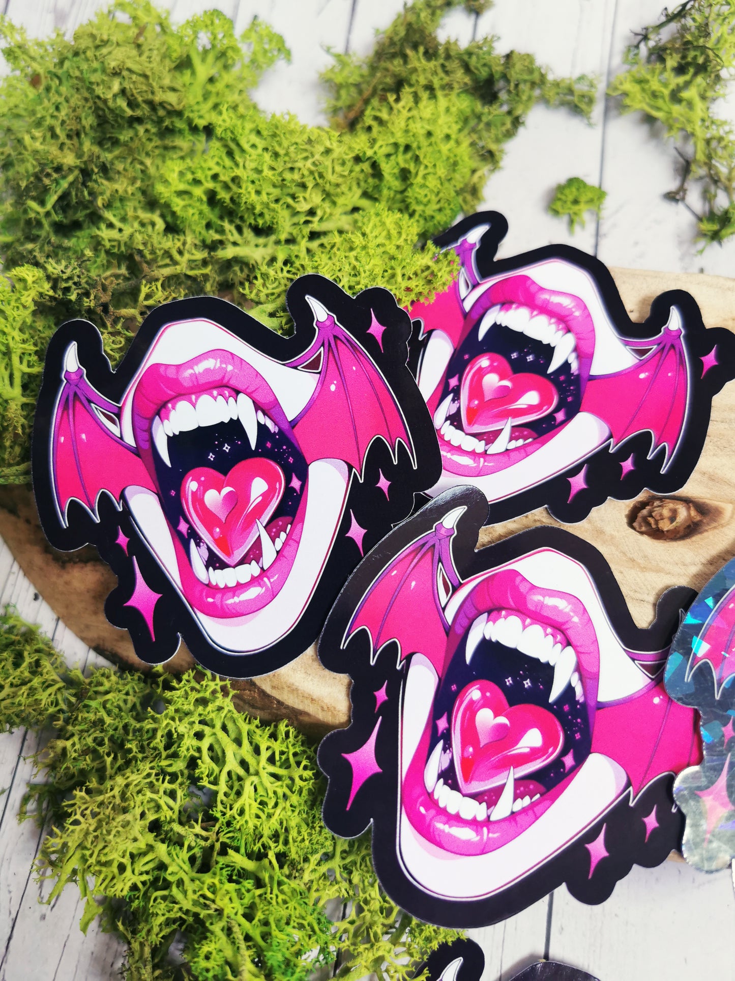 “Vampire Bat Kiss” Stickers