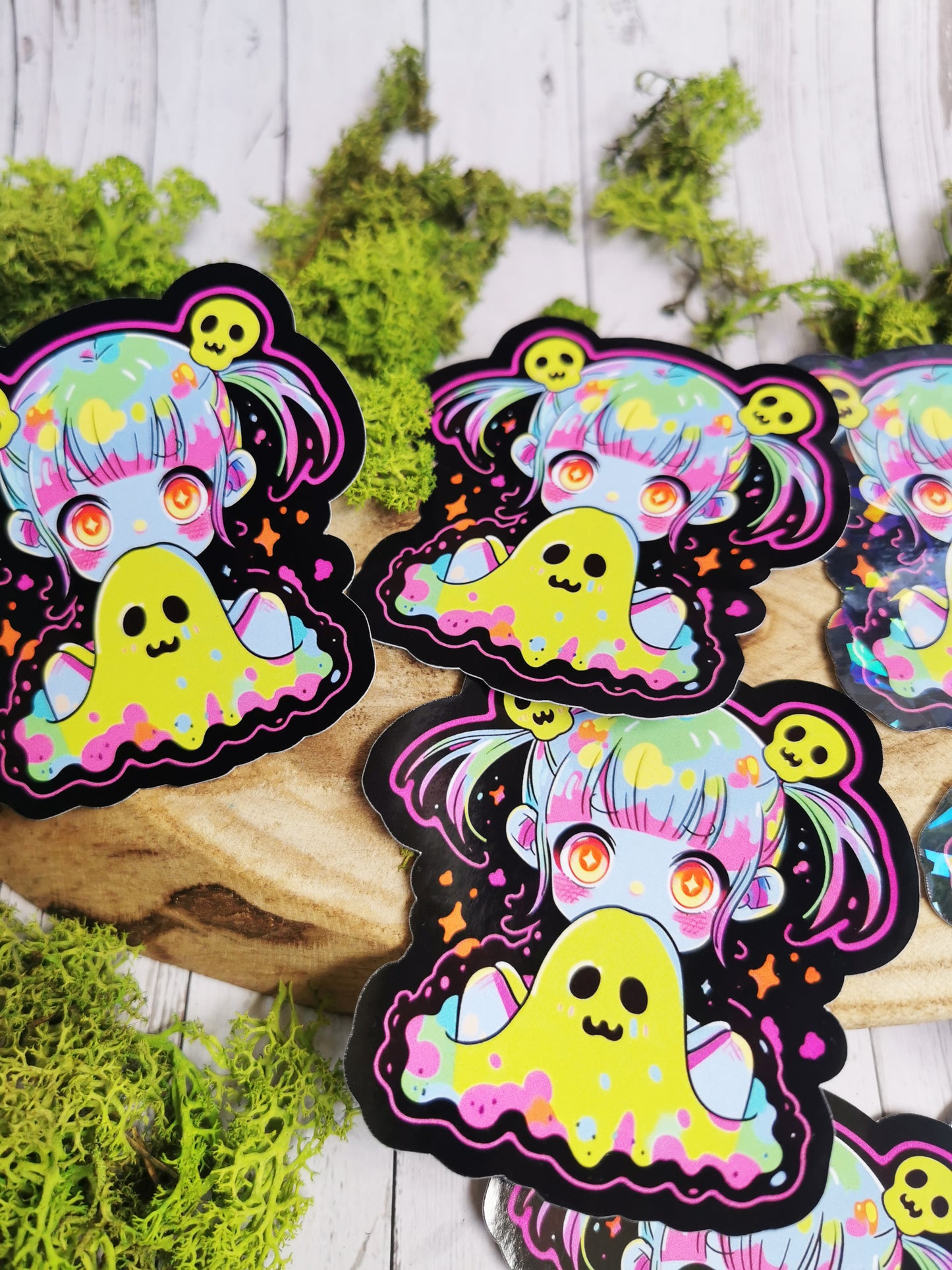 “Spooky Cute Ghost Girl” Stickers