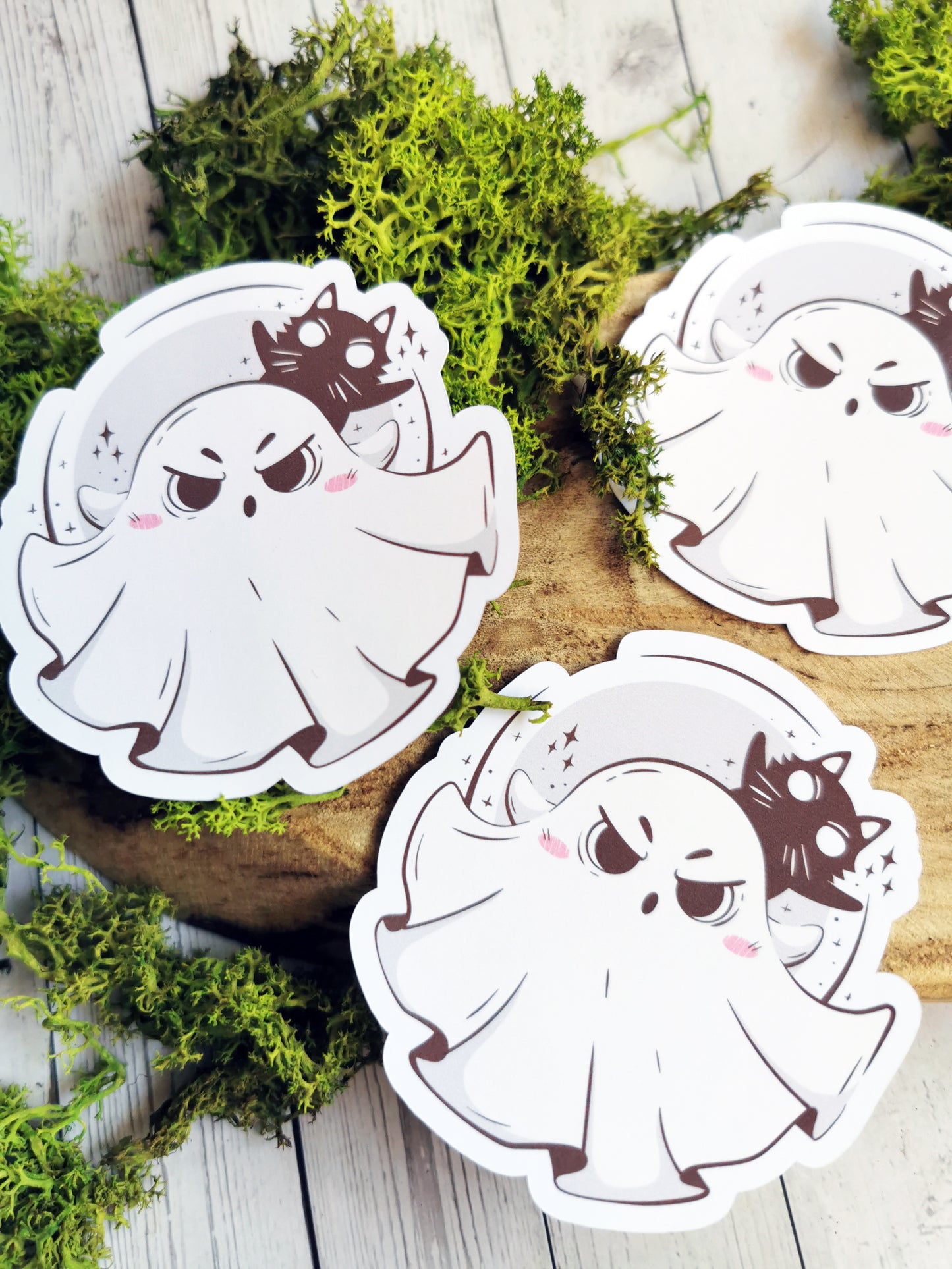 “Cute ghost” stickers