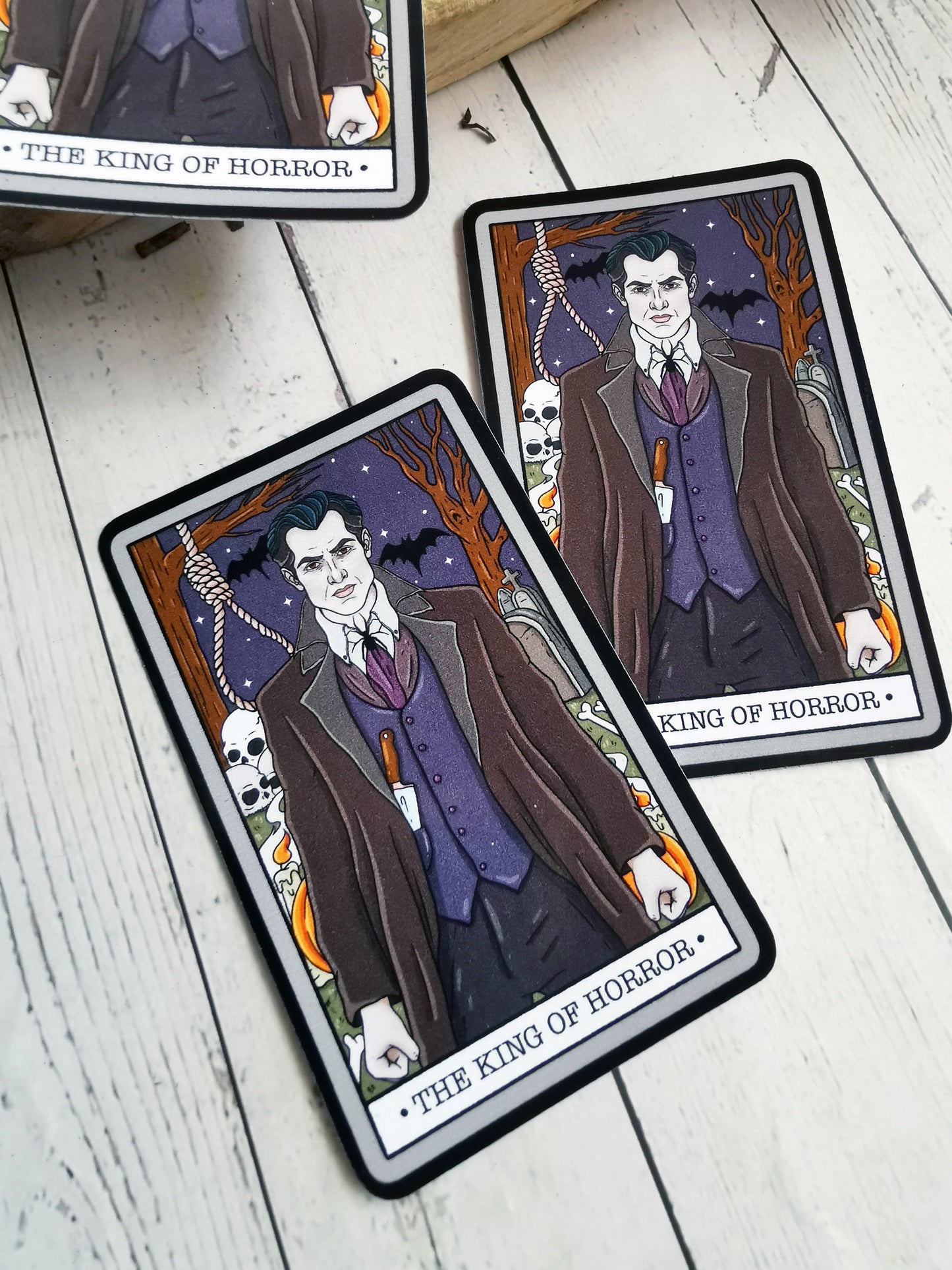 “The King of Horror” stickers