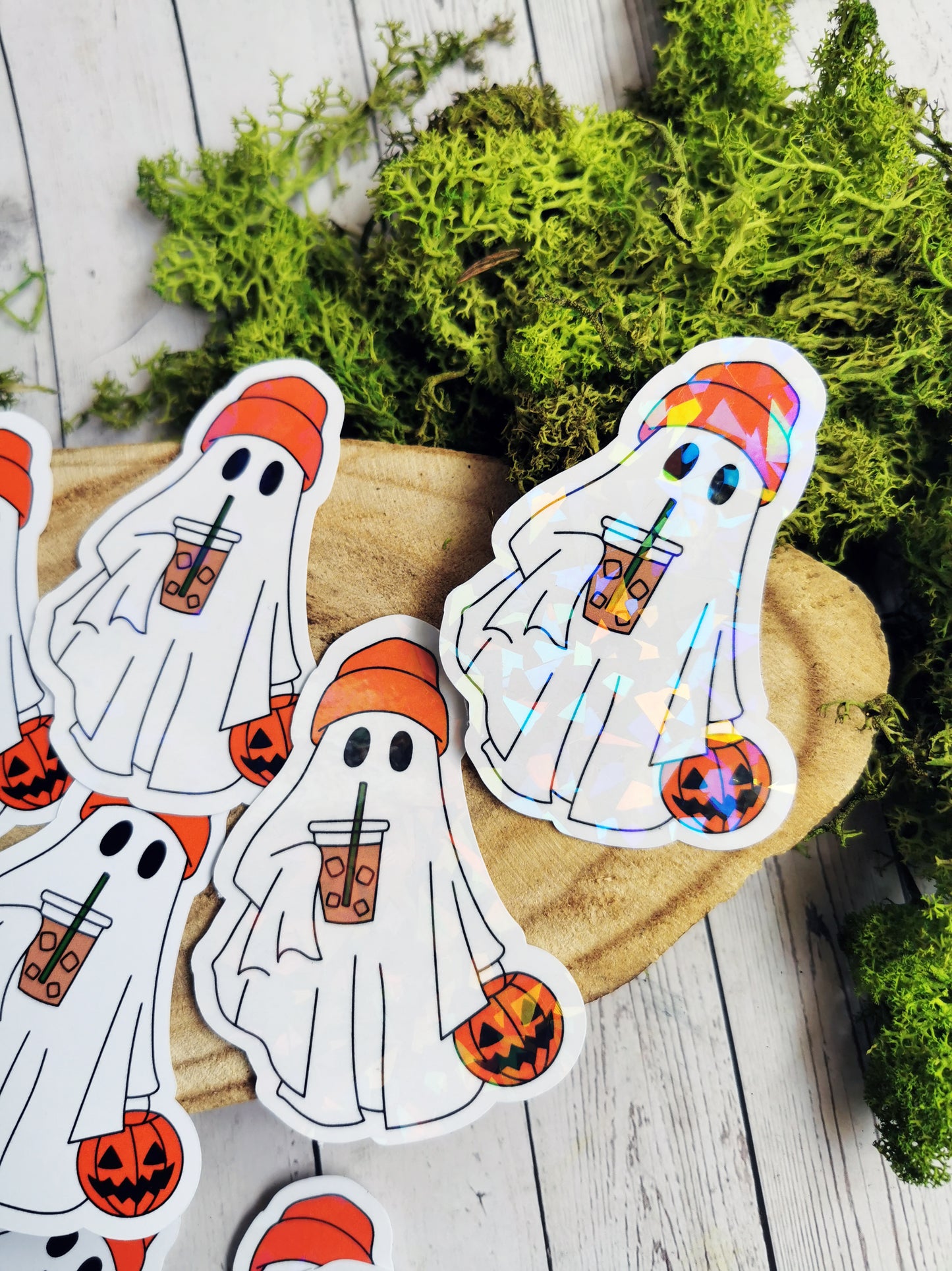 “Cute Ghost Pumpkin” Stickers